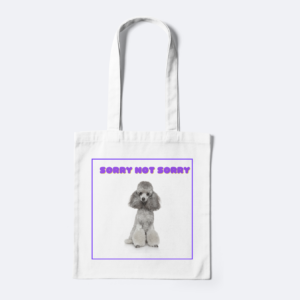 Poodle Printable Tote Bag